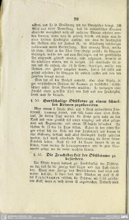 §. 51. Die Fruchtbarkeit der Obstbäume zu befördern