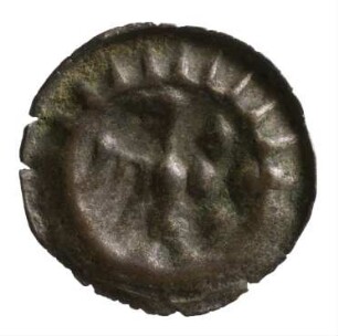 Münze, Brakteat, 2. Hälfte 13. Jh.