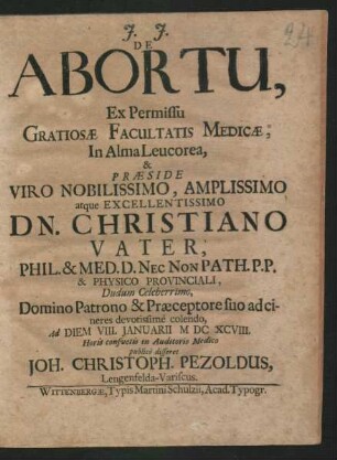 De Abortu