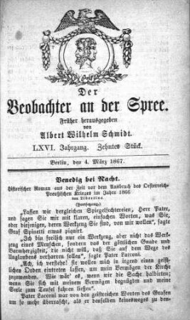 10. Stueck, 4. März 1867