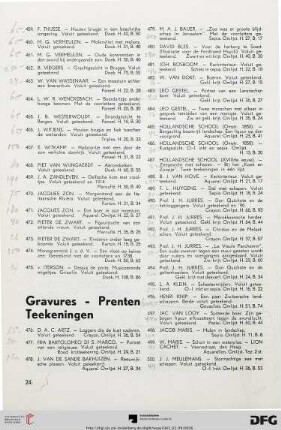 Gravures – Prenten – Teekeningen (Nr. 476-546)