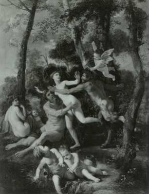 Pan und Syrinx / Die Nymphe Syrinx wird von Pan verfolgt