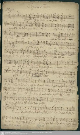 Soprano ô Tenore [Textfassung: Frohlocket...]