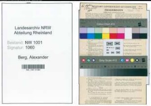 Entnazifizierung Alexander Berg, geb. 15.06.1908 ()