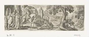 Verlorener Sohn verlässt das Haus des Vaters, Blatt 1 der Folge "Gleichnis vom verlorenen Sohn"