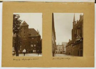 Krantor, Danzig. Franziskanerkirche, Danzig: Ansichten (aus: Skizzen- und Fotoalbum 20)