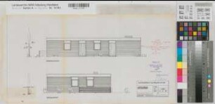 Burgsteinfurt (Steinfurt) Amtsgericht Wohnhaus Ansichten 1961 o.M. 30 x 56 Pause Staatshochbauamt Münster Regierung Münster Nr. 34059