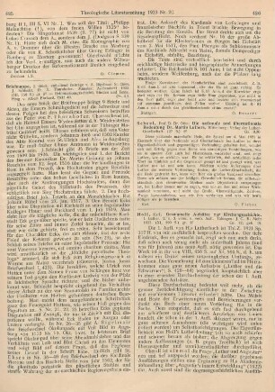 426 [Rezension] Scheel, Otto, Die nationale und übernationale Bedeutung Dr. Martin Luthers