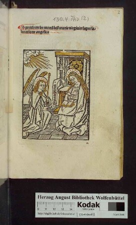 Speculum sermonum b[ea]te marie virginis super salutatione angelica
