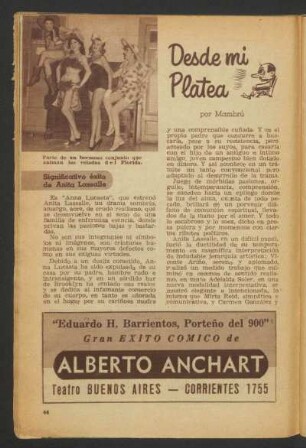 Desde mi platea