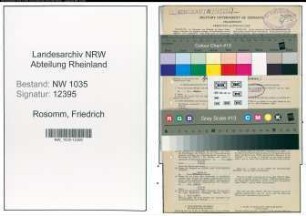 Entnazifizierung Friedrich Rosomm , geb. 25.07.1909 (Steiger)
