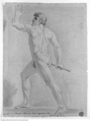 Concorso Accademico 1805, Terza Classe: Stehender Männerakt (prova ex tempore)