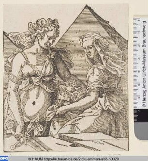 Judith mit ihrer Magd