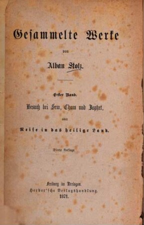 Gesammelte Werke, 1