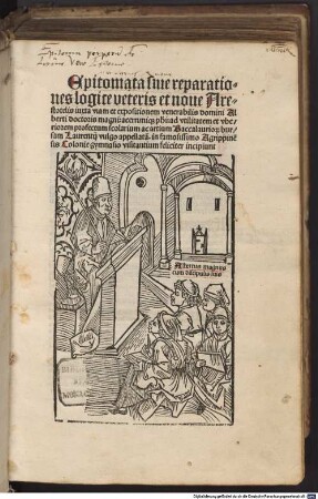 Epitomata sive reparationes logicae veteris et novae Aristotelis iuxta viam et expositionem Alberti Magni