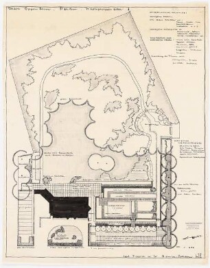 Garten Oppenheimer, Berlin-Dahlem: Entwurfsplan 1:200