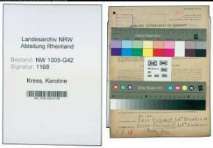 Entnazifizierung Karoline Kress , geb. 28.08.1903 (Manglerin)