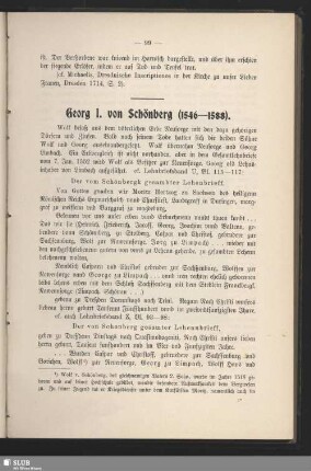 Georg I. von Schönberg (1546-1588)