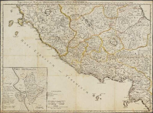 Regionum Italiæ Mediarum Tabula Geographica
