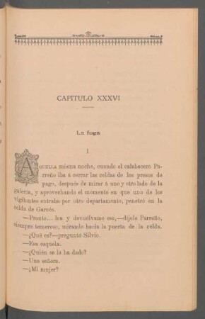 Capítulo XXXVI - La fuga