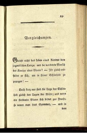 Vergleichungen.