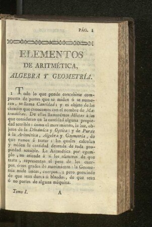 Algebra y Geometría.