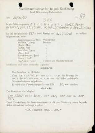 Kirchmann, Adolf