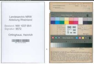 Entnazifizierung Heinrich Ortlinghaus , geb. 02.01.1894 ()
