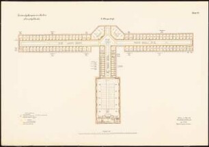 Zentralgefängnis, Mühlenweg, Stuhm Hauptgebäude: Grundriss 2. OG 1:150