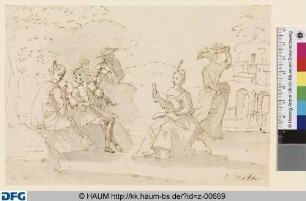 Gesellschaft im Freien (5 Personen)