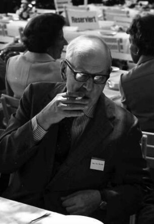 24. Tagung 1974 Chemiker; Kaffeeempfang Hotel Tannenhof: Robert S. Mulliken