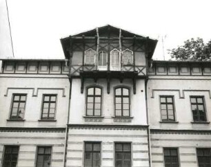 Wurzen, Dresdener Straße 22. Villa (um 1890). Teilansicht der Fassade