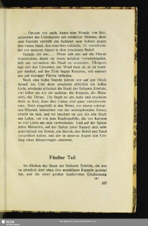 Fünfter Teil