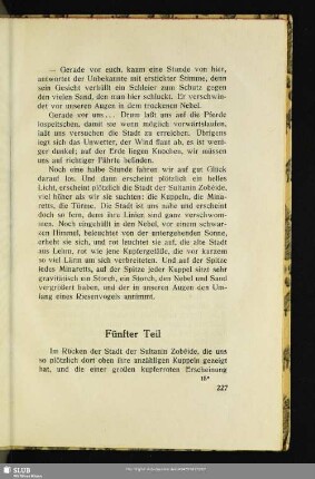Fünfter Teil