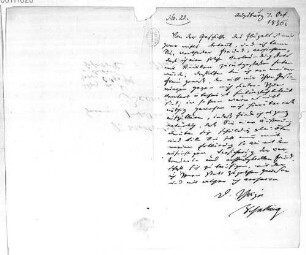 Schellings Briefe an Hubert Beckers, Nr. 22 - BSB Cgm 6303(22