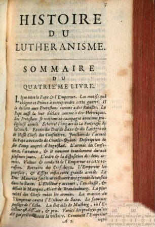 Histoire Du Lutheranisme, 1
