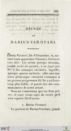 Oeuvre de Darius Varotari