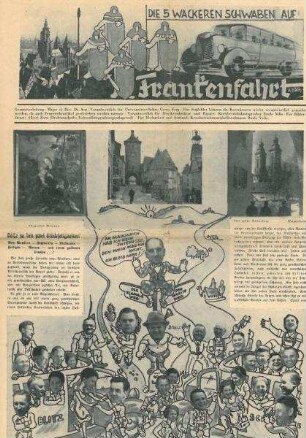 Scherzausgabe der Betriebszeitung der Heilbronner Verlagsdruckerei ("Heilbronner Tagblatt") anlässlich des Betriebsausflugs