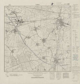 3625 (alte Nr.: 1955) Lehrte, Meßtischblatt (4cm - Karte)