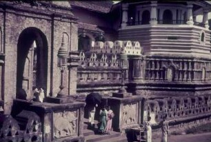 Reisefotos Indien. Tempelanlage (?) mit Elefantenreliefs