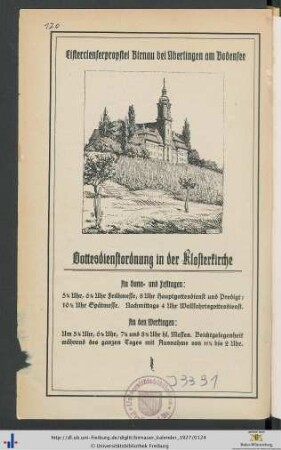 Cistercienserpropstei Birnau bei Überlingen am Bodensee.