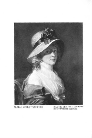 70. Jean Laurent Mosnier Bildnis der Frau Senator Hudtwalcker (1784?)
