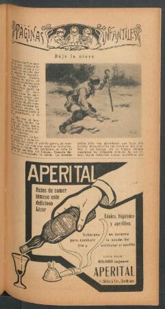 Bajo la nieve : Páginas infantiles