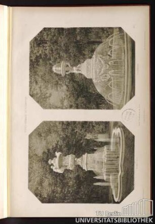 Fontainenbau in Sanssouci. Dresdener Vase. Froschfontaine.