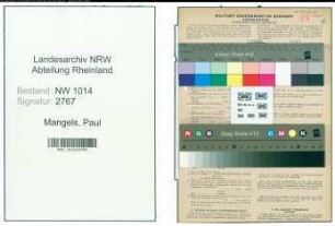Entnazifizierung Paul Mangels , geb. 30.09.1898 (Mechaniker)