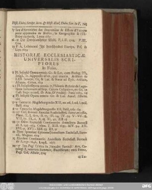 [XXV.] Historiae Ecclesiasticae Universalis Scriptores
