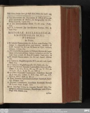 [XXV.] Historiae Ecclesiasticae Universalis Scriptores
