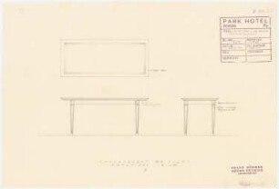 Park Hotel, Posen: Sofatisch im gr. Salon der Appartements 1:10
