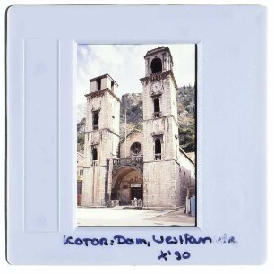 Kotor, Kathedrale : Hauptfassade