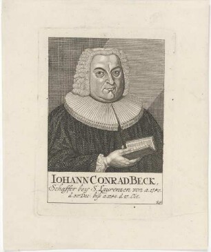 Bildnis des Iohann Conrad Beck